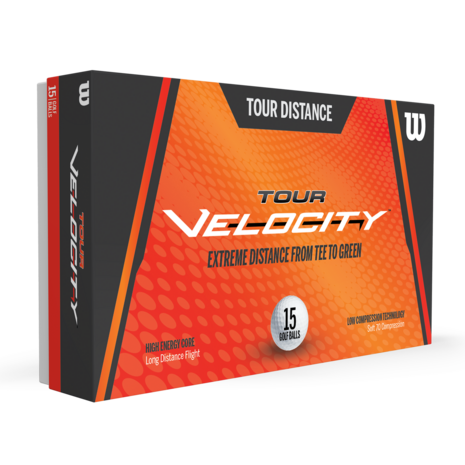 Wilson tour velocity golfballen met logo