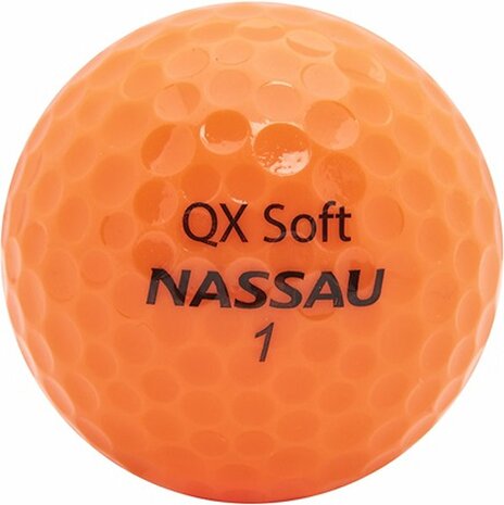 Nassau QX Soft Orange golfbal