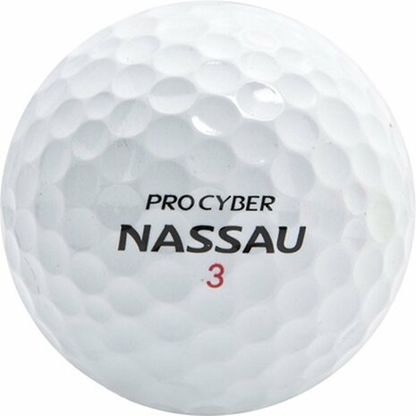 Nassau Pro Cyber bedrukte golfballen