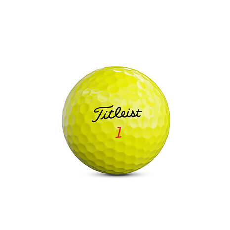 Gele golfballen met logo