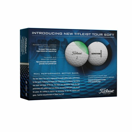 Titleist tour soft bedrukte golfballen