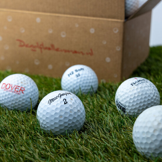 50 Lakeballs &ndash; Gemischte Golfb&auml;lle plus 25 Abschl&auml;ge