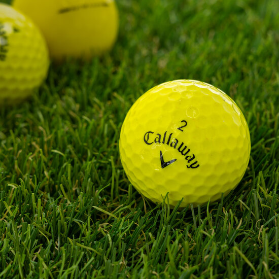 Gele callaway golfbal